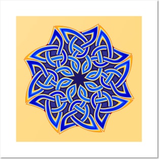 Celtic knot pattern ornament Posters and Art